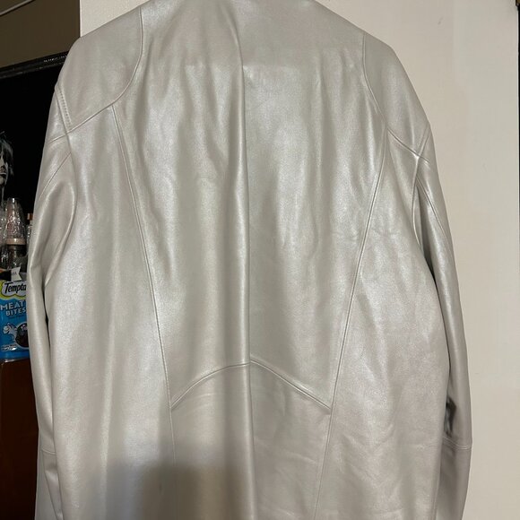 Cadogan off white lambskin moto jacket - Picture 3 of 6